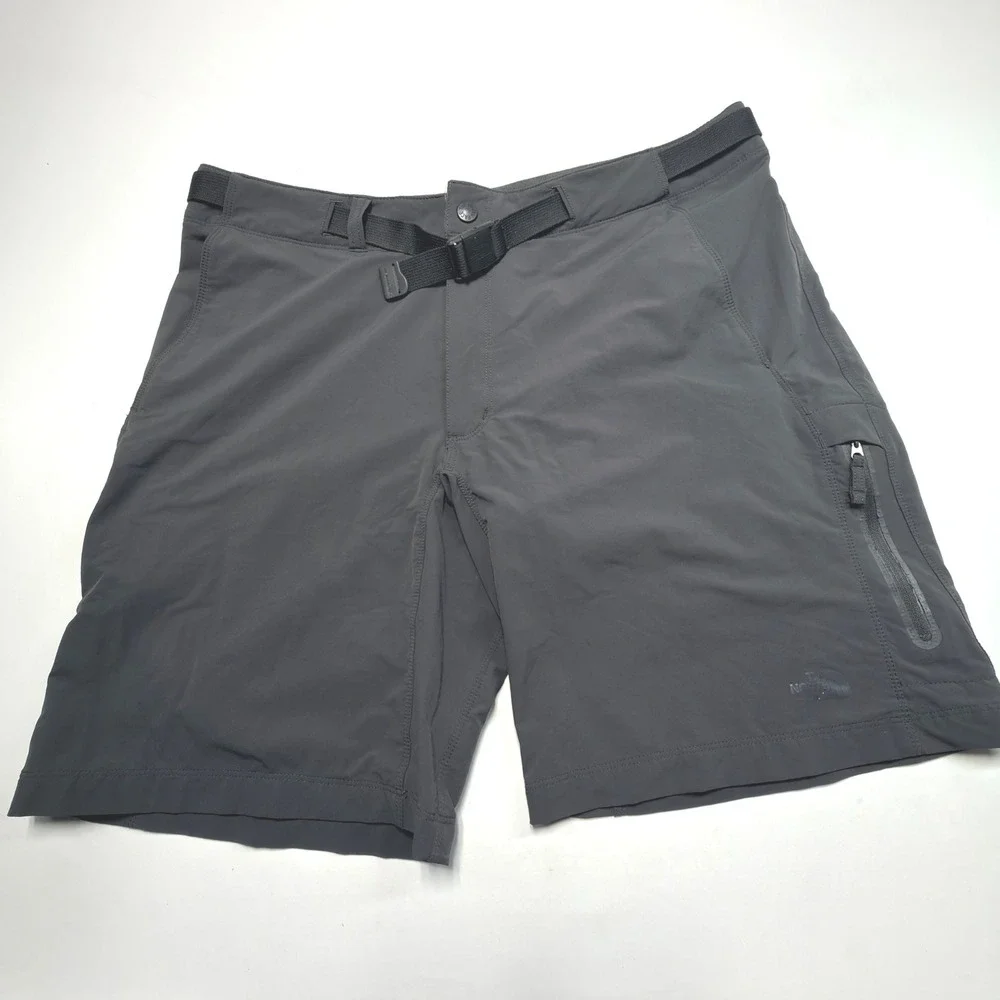 The North Face Belted Shorts Mens 38‎ Gray Hiking Trail Cargo